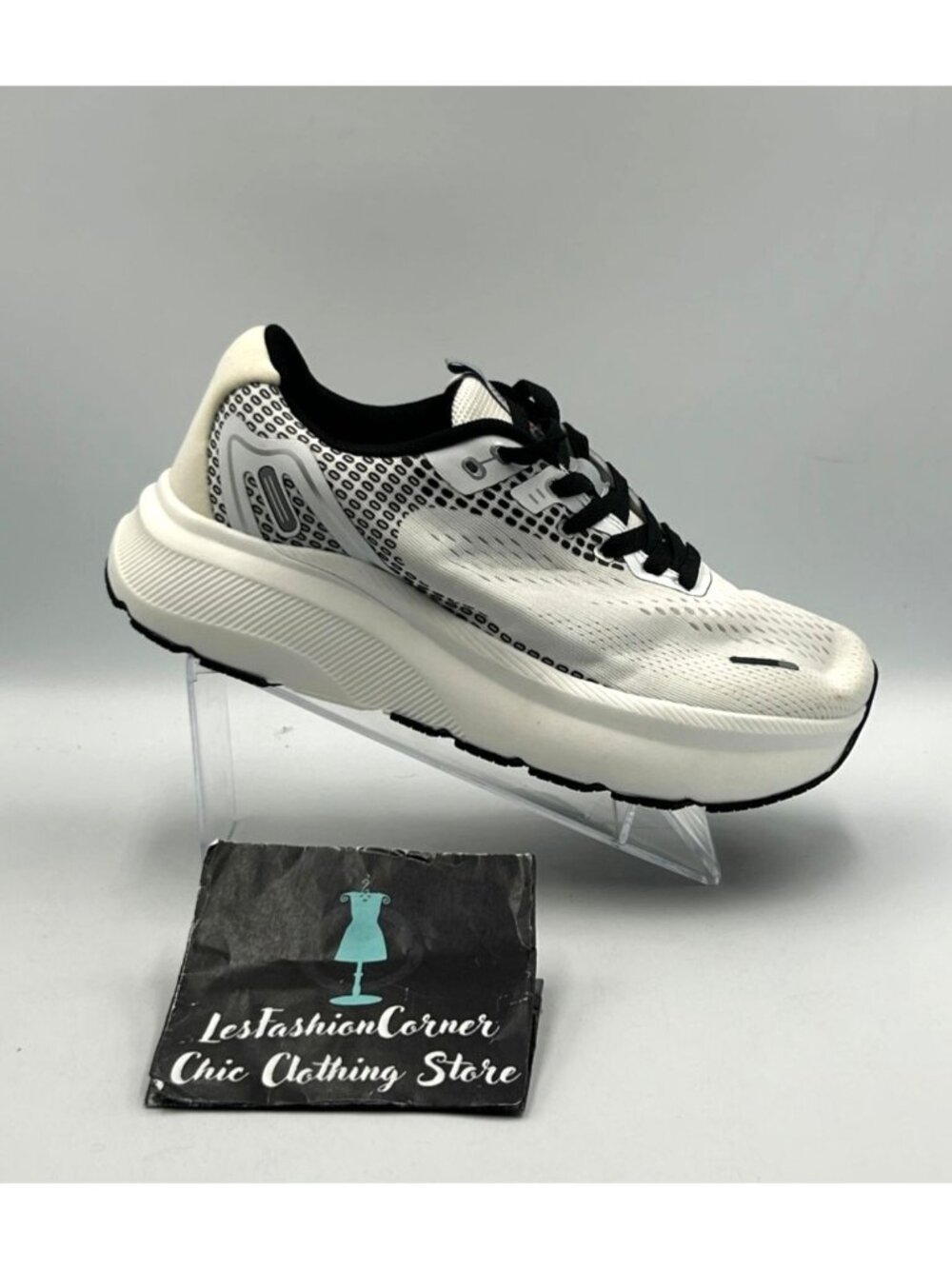 Jackshibo Women's Black & White Athletic Running Shoes Size 10 3557 - Picture 14 of 16